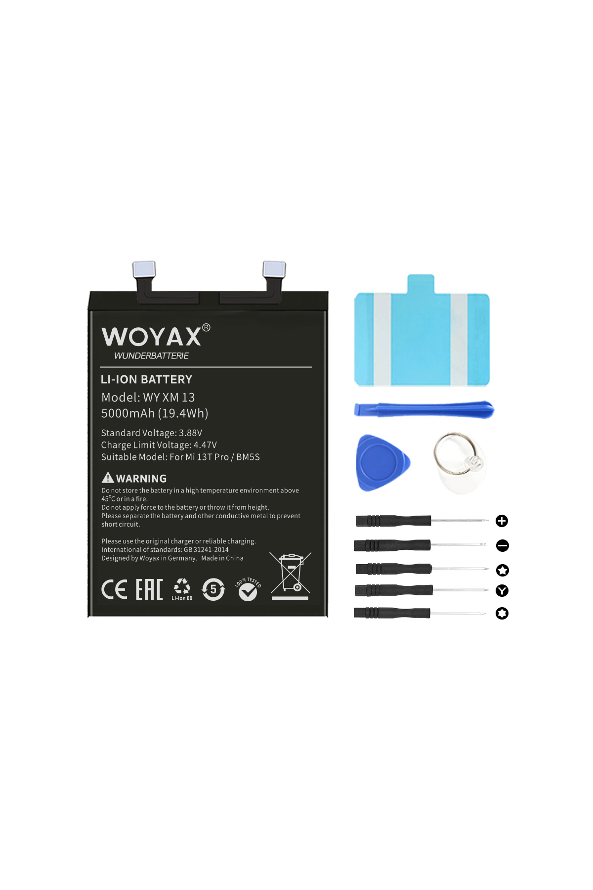 woyax by Deji Xiaomi Mi 13T Pro Mucize Batarya