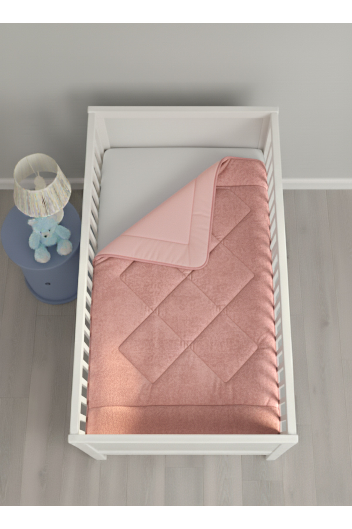 Vionel Home Lüks Welsoft Bebek Yorganı | 100x150 cm | Çift Taraflı Kullanım | Kuzu Tüyü Yumuşaklığı fotoğrafı 2 (önizleme)