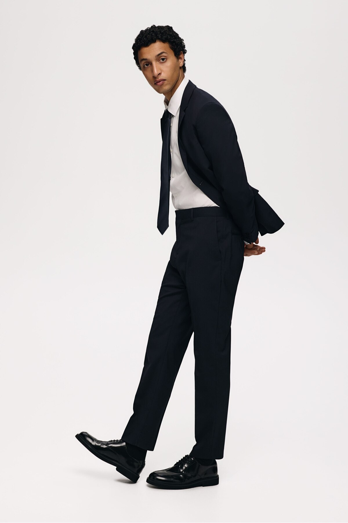 H&M Slim Fit Takım Pantolonu görsel 5