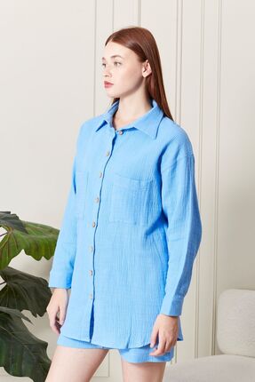 Genel Markalar %100 PAMUK KUMAŞ COOL KADIN GÖMLEK