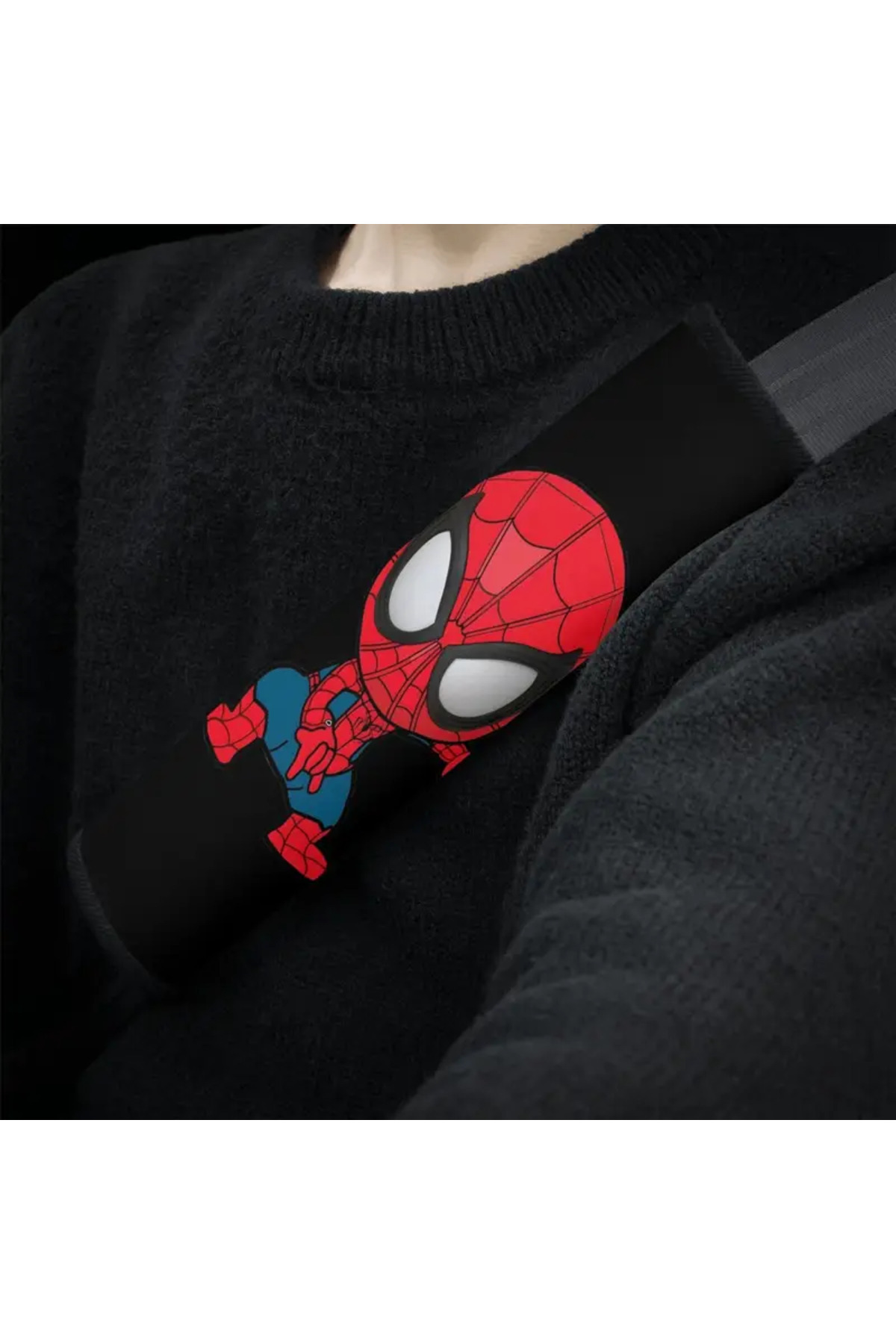 merdümek Spider-man emniyet kemeri aksesuarı- emniyet kemeri omuz koruyucu 1 adet