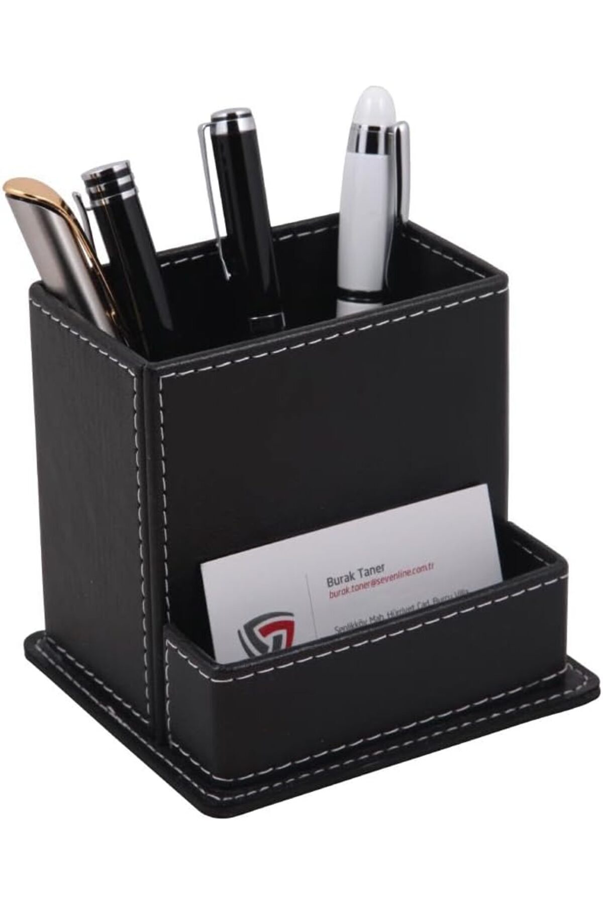 STOREMAX Deri, 2 Bölmeli, Siyah 1190698