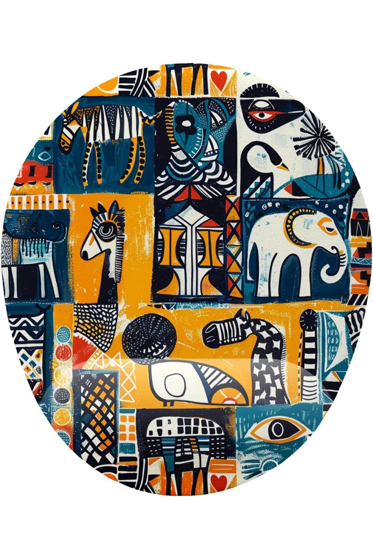 STOREMAX fikirler Afrika Desenli Bilek Destekli Mouse Pad 1191480