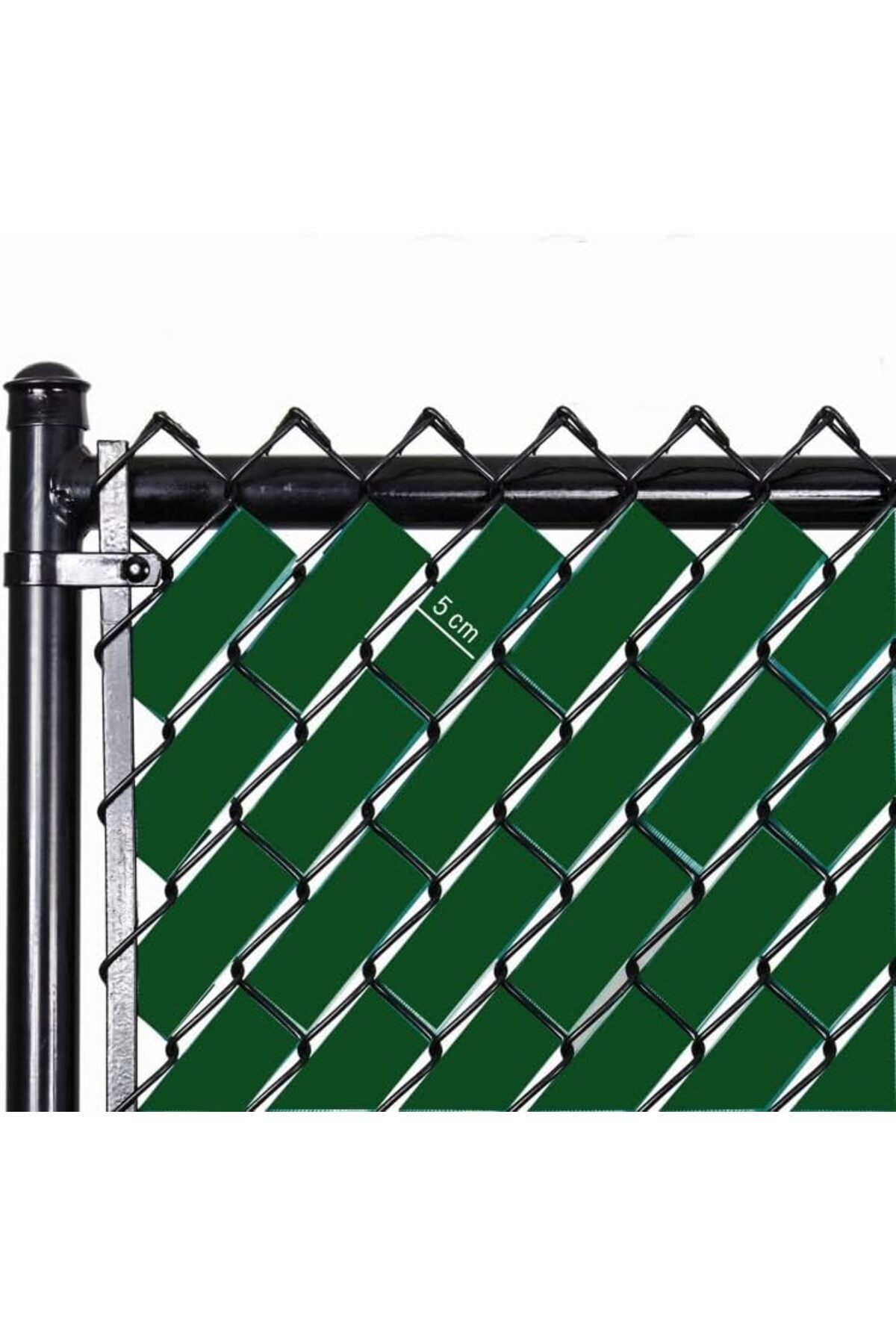STOREMAX Örgü Tel Koruma, Kapatma, Gizlilik, Pvc Çit Şeridi (50 metre) (5cm, Yeşil) 1185222