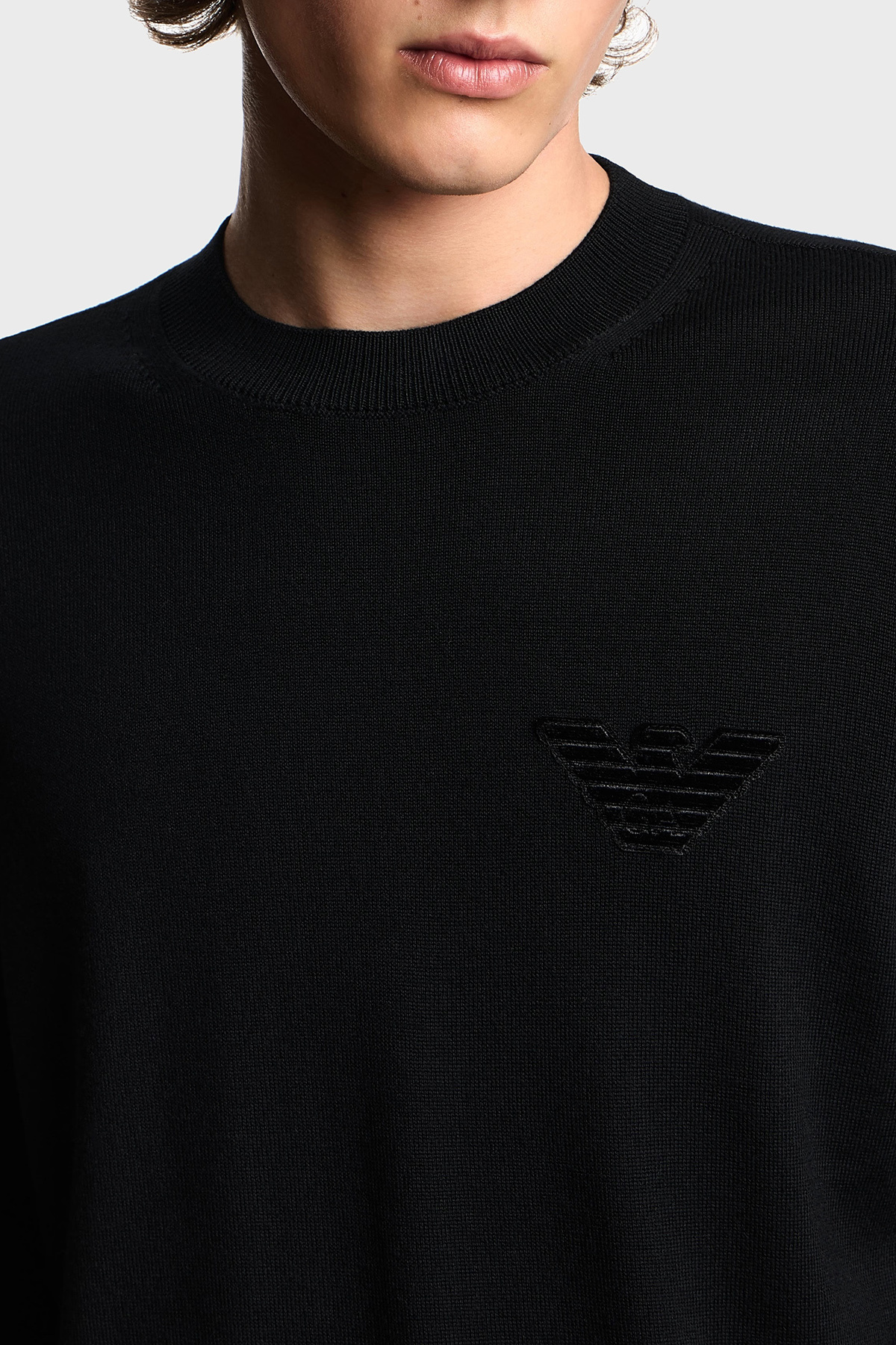 بافت مردانه راسته آستین بلند | امپوریو آرمانی Emporio Armani EM002419 AF14158 UC001 - تصویر 4