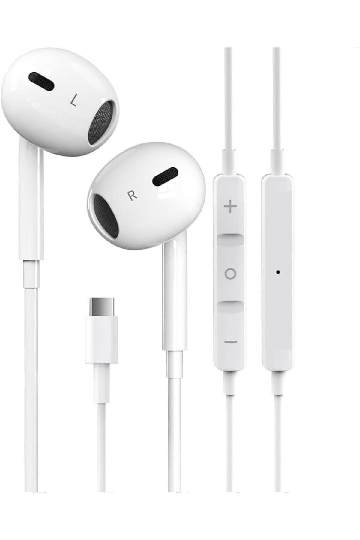 STOREMAX Kablolu Kulak İçi Kulaklık 120 Cm Ses Açma Kapama Hd Ses Kalitesi Mikrofonlu Type C Kulaklık İphone