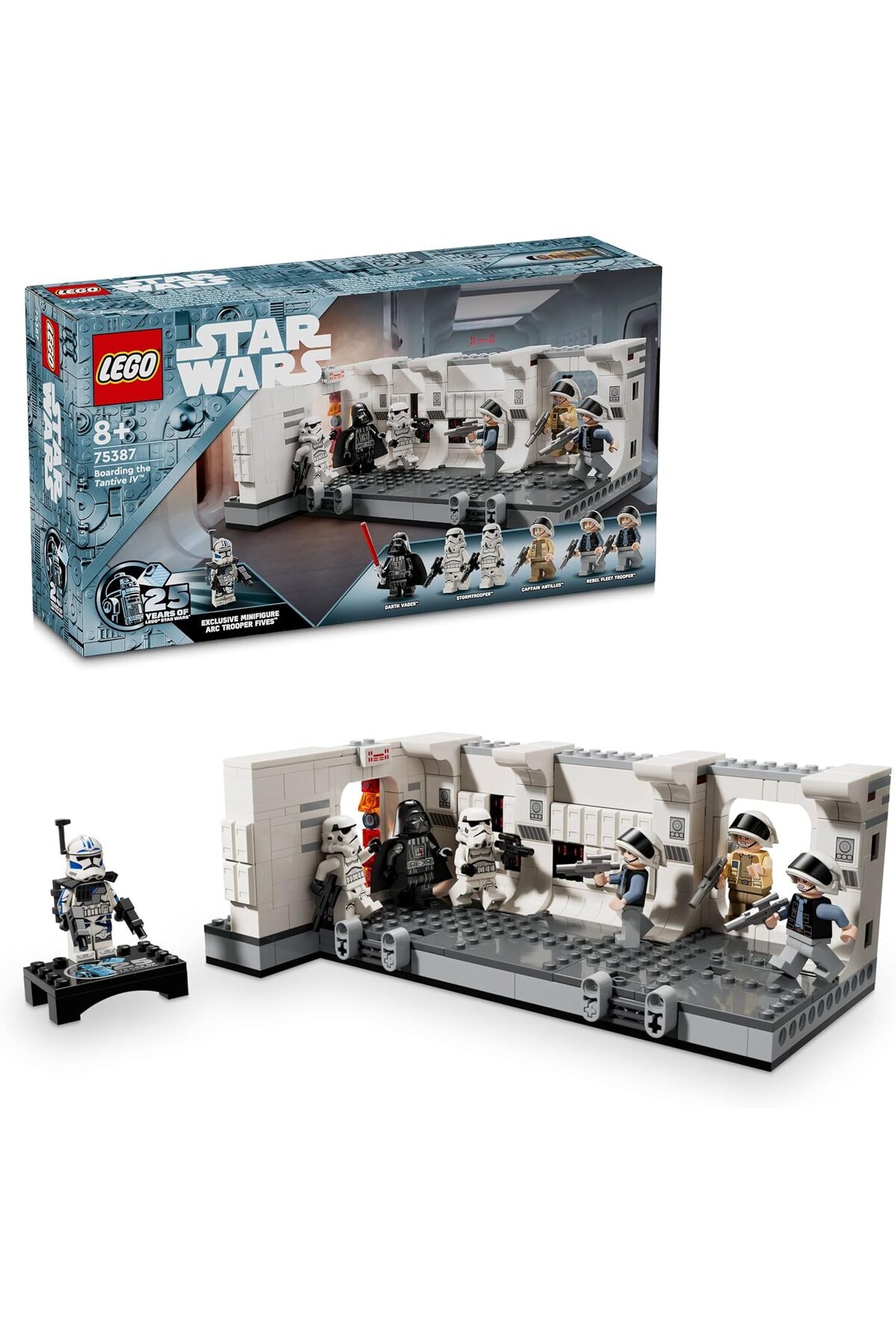 STOREMAX Tantive IV’e Biniş 75387 – 8 Yaş ve Üzeri Kız ve Erkek Çocukları için, Vader Dahil 7 Minifigür İçere