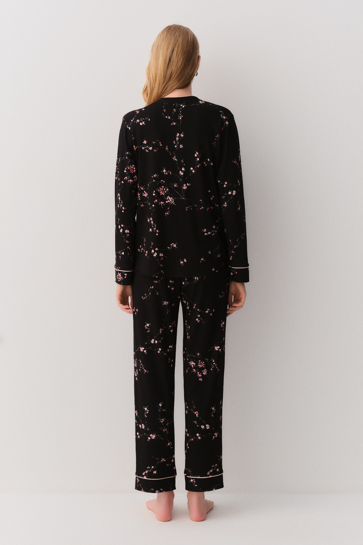 Suwen  Alina Gömlek Yaka Pijama Takımı - Görsel 4