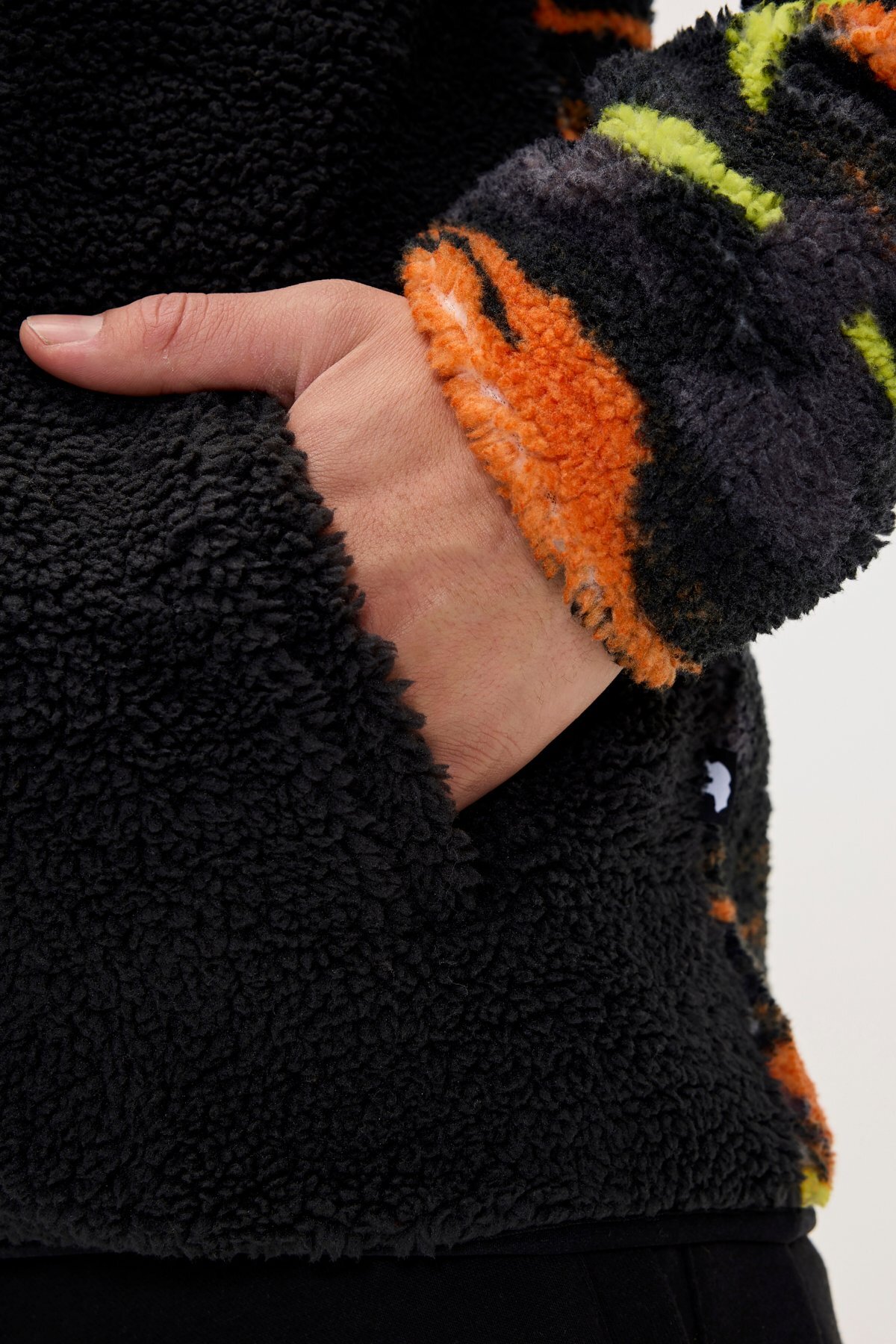 Bad Bear  Vernon Siyah Erkek Full-Zip Polar Sweatshirt - Görsel 3