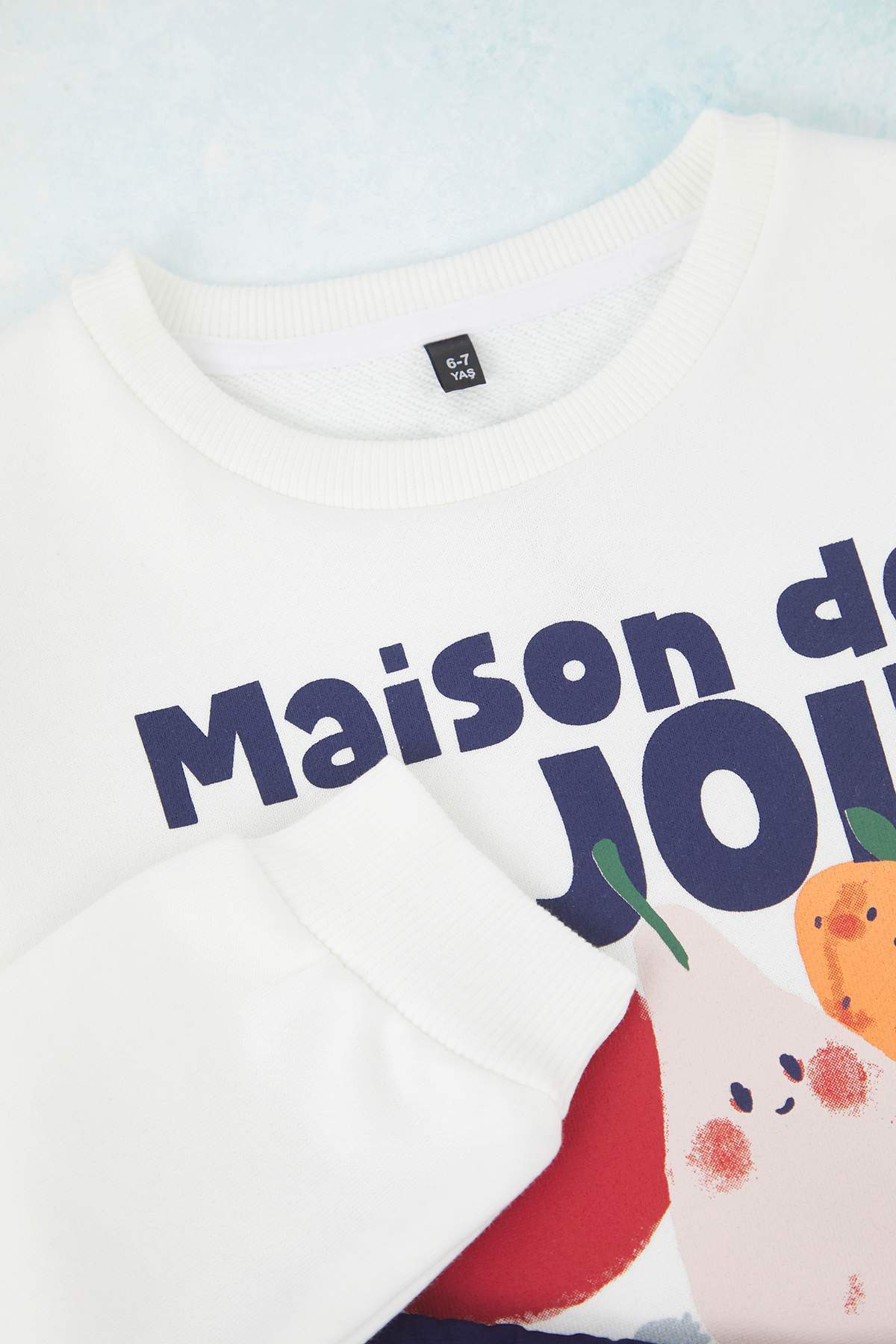 trendyolkids-girls-ecru-slogan-long-casualcas