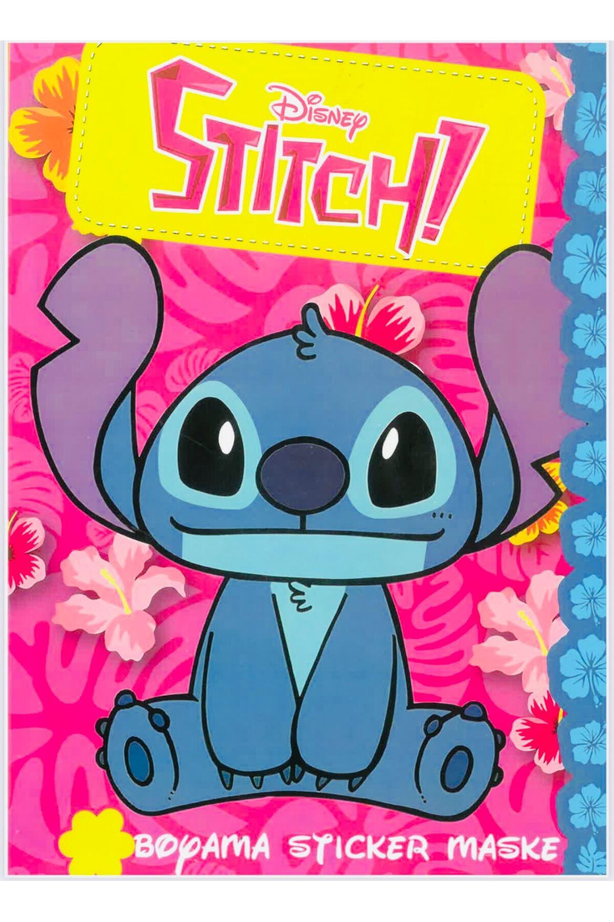 Deniz Oyuncak BOYAMA KİTABI STICKER HEDİYELİ ARKA KAPAK KESİLEREK MASKE YAPILABİLİR 16 RESİMLİ SAYFA