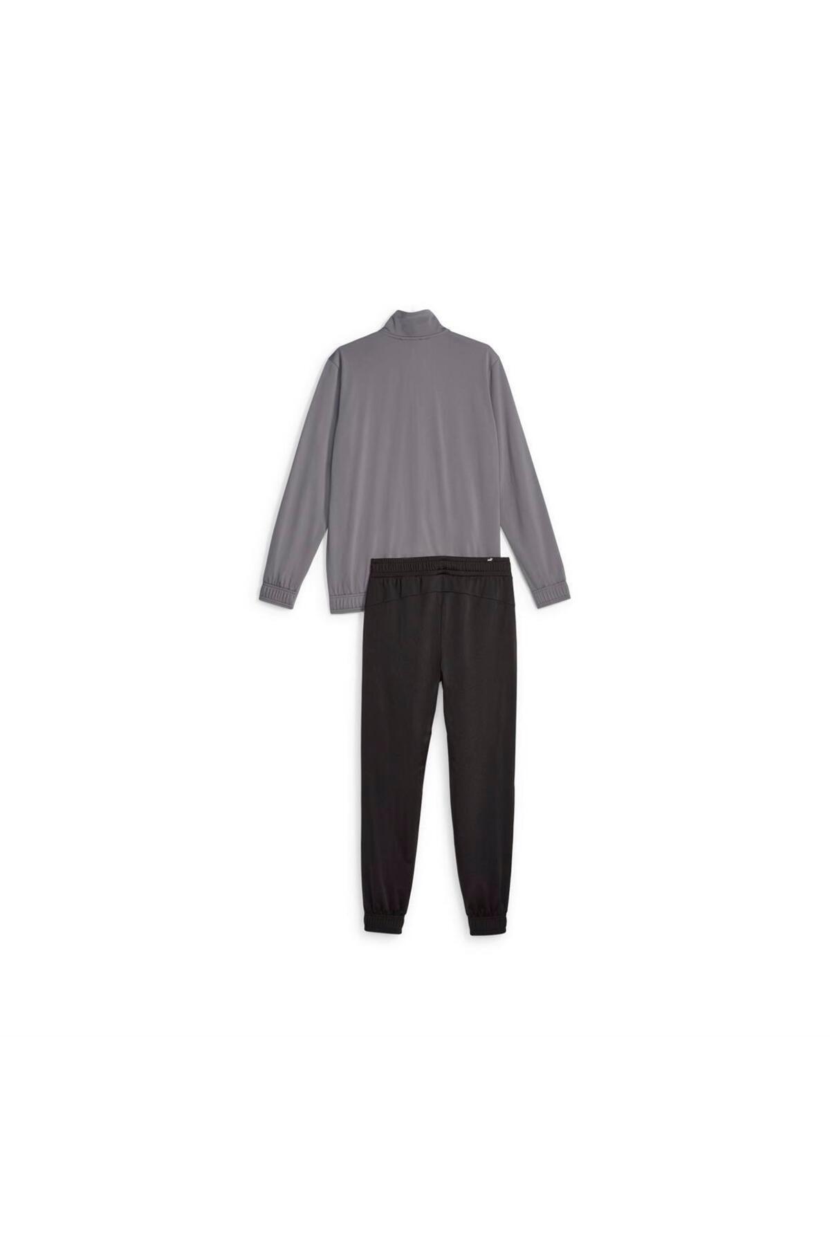 Poly Suit cl Cool Dark Gray-PUMA White Erkek Eşofman Takımı — خاکستری 24K680000116 — تصویر 4 از 7