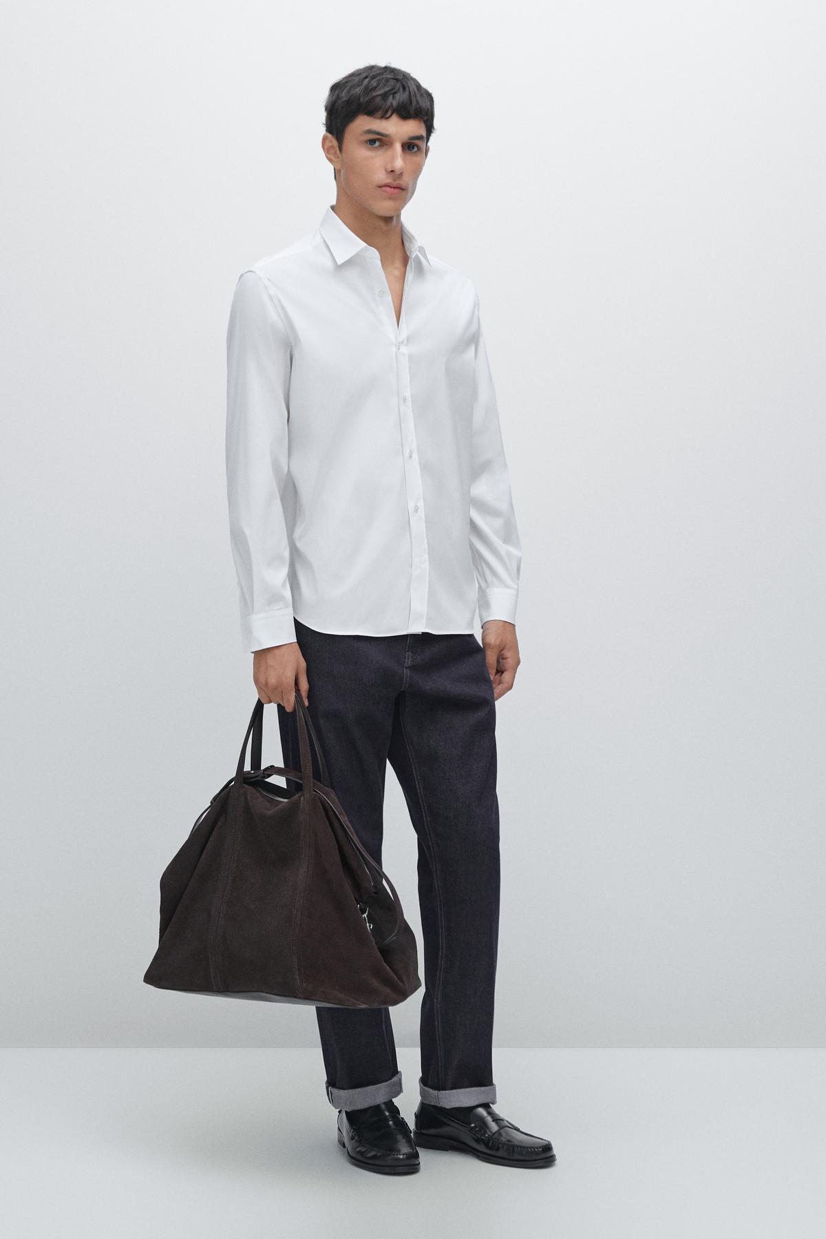 ماسیمو دوتی پیراهن اسلیم فیت انعطاف‌پذیر