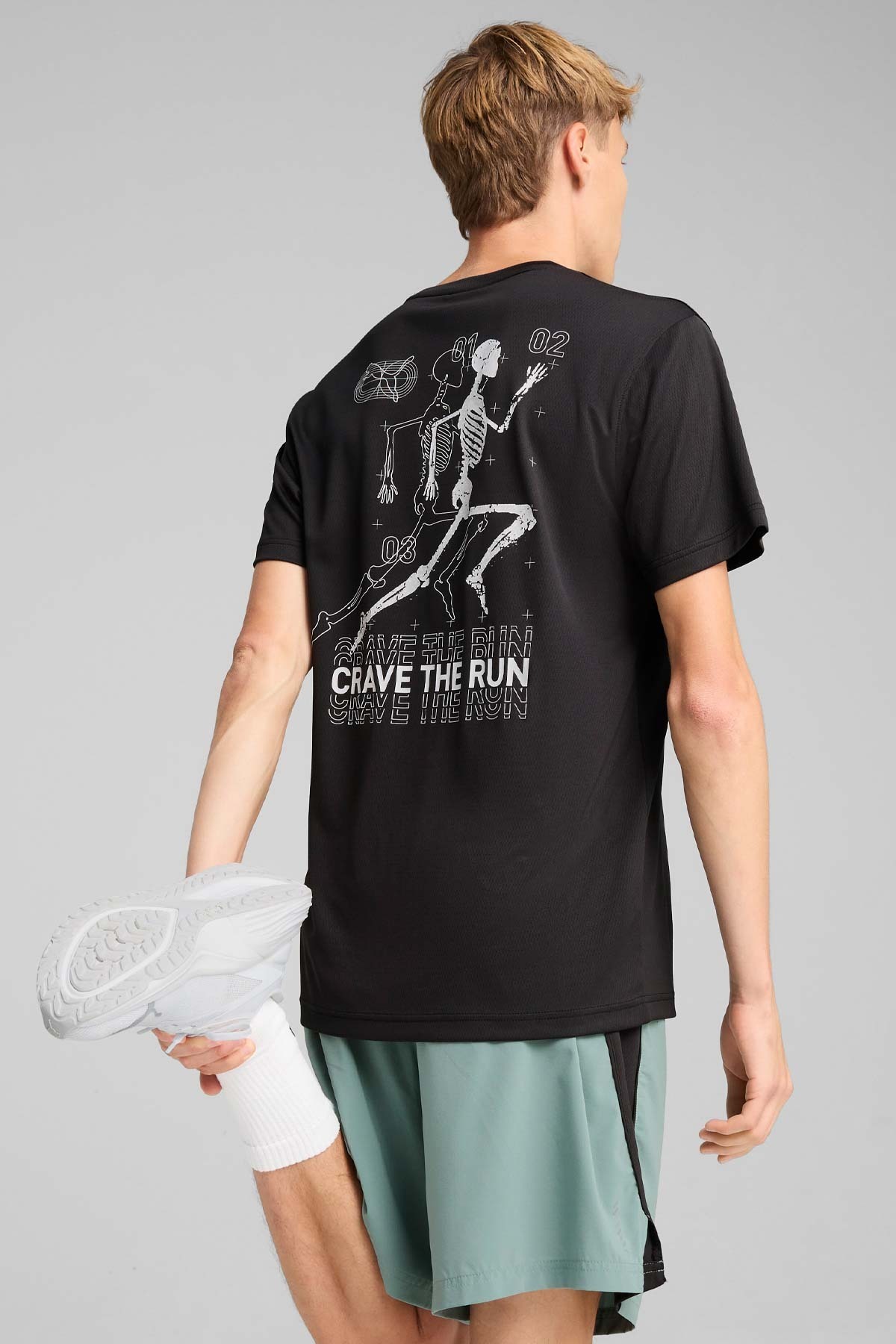Puma-Αθλητικό μπλουζάκι GRAPHICS SKELETON RUN TEE 3