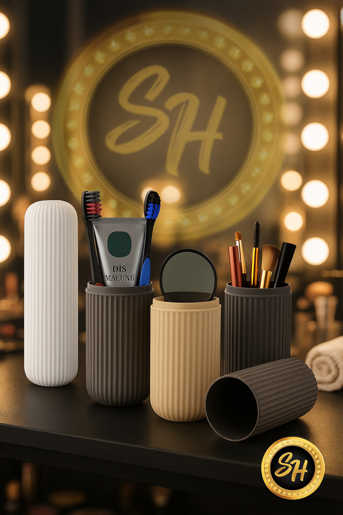 Snow Homs Seyahat Tipi Aksesuar Taşıma Kabı Gözlük Diş Macunu Saklama Kutusu Makyaj Fırçası Kutusu