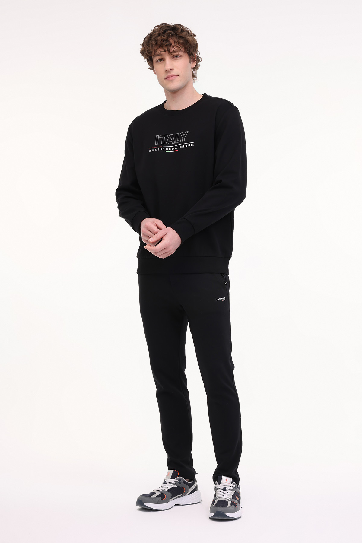 Lumberjack ML RENATO 16ITL413 5FX Siyah Erkek Sweatshirt - Fiyatı
