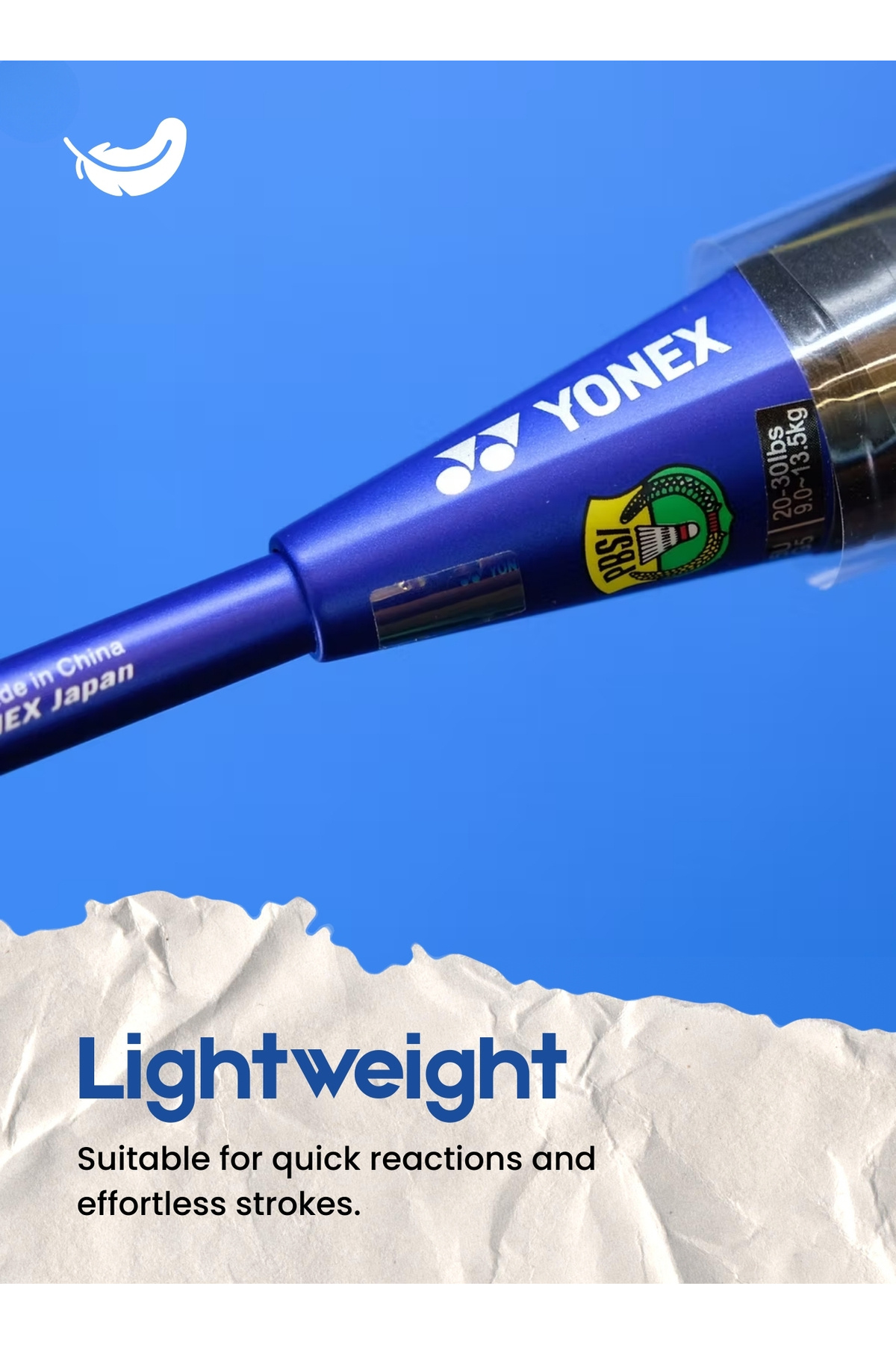 ⭐︎YONEX VOLTRAGE 7V UL1⭐︎ Yonex Blue Badminton Racket with Best Prices - 2026