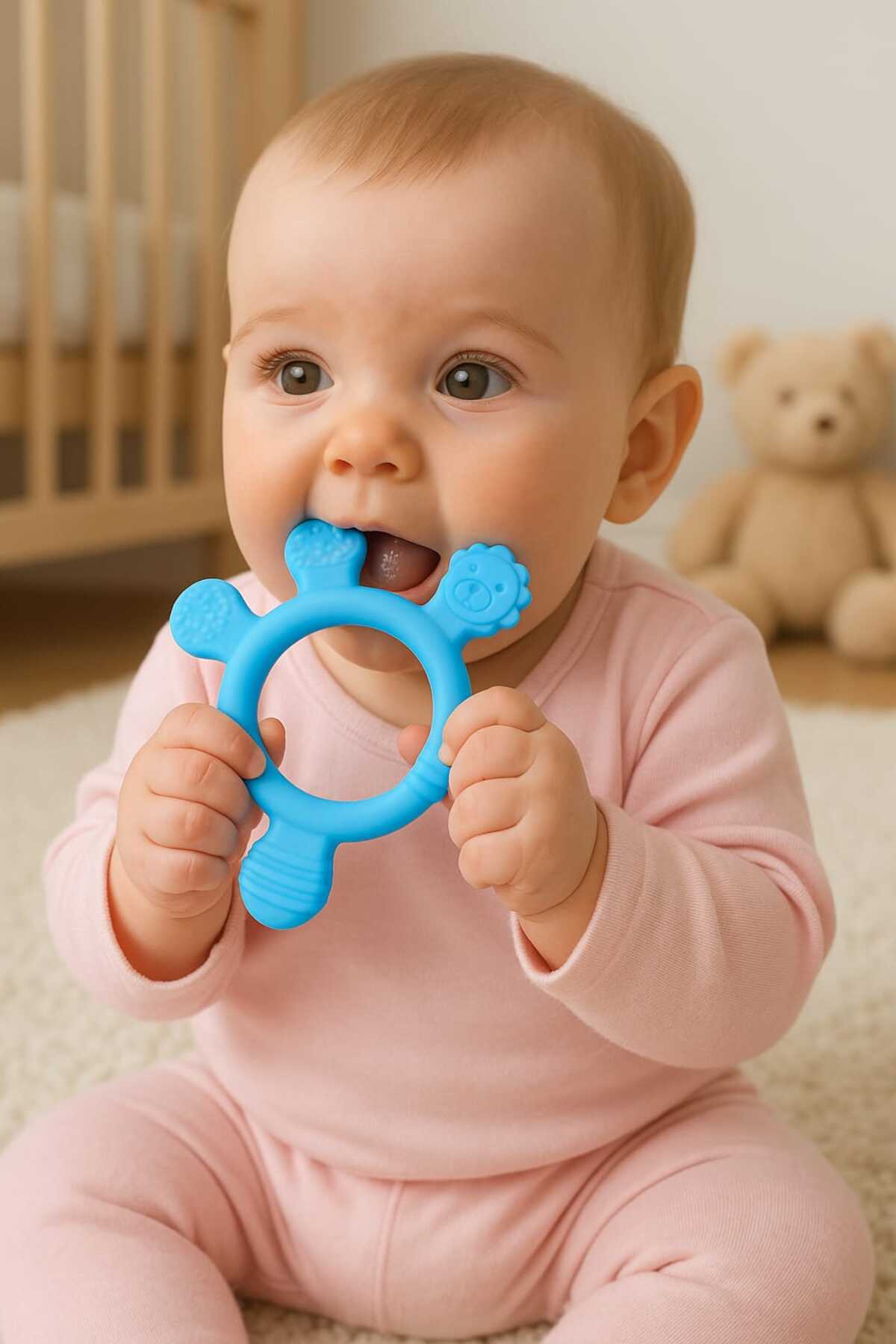 CKM silikon BEBEK DİŞ KAŞIYICI VE KAŞIK SETİ - PARMAK MODEL DİŞLİK VE MAMA KAŞIĞI fotoğrafı 2 (önizleme)