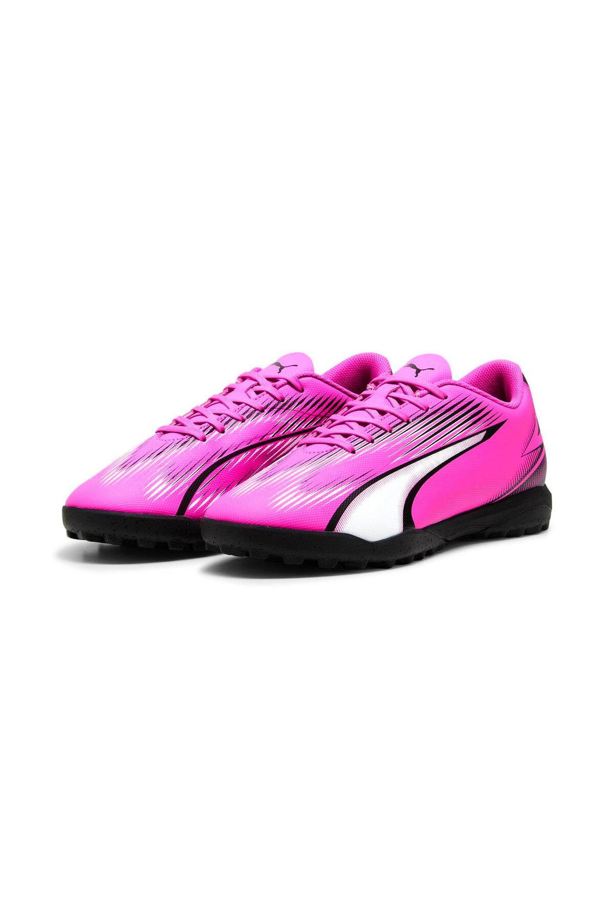 Puma ULTRA PLAY TT-POISON PINK-PUMA WHITE-BLACK UNISEX HALI SAHA görsel 2