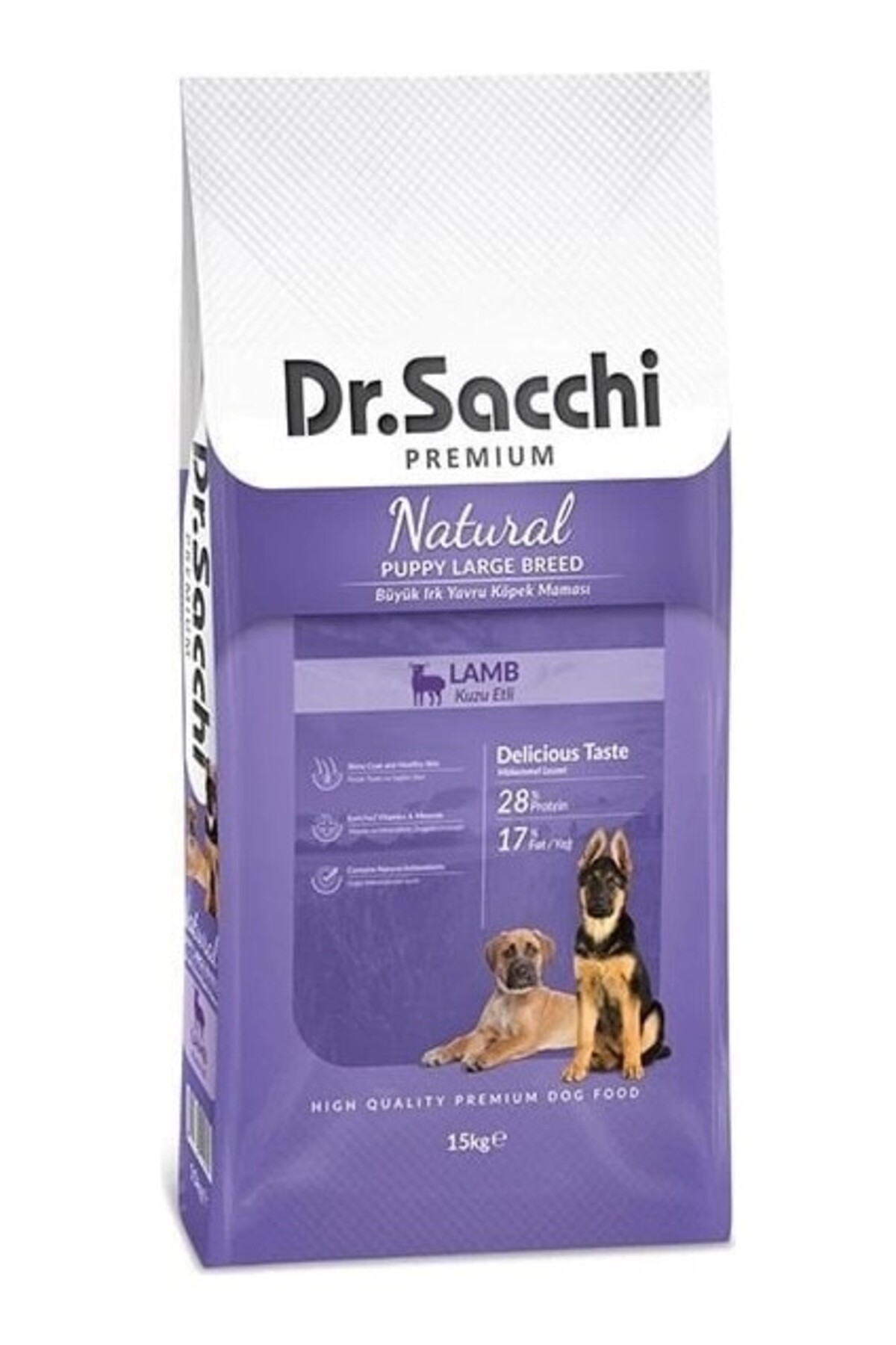 Dr. Sacchi Puppy Large Lamb Büyük Irk Yavru Köpek Maması 15kg