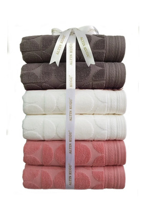 Özdilek Circular Havlu 6 adet - 3 Farklı Renk