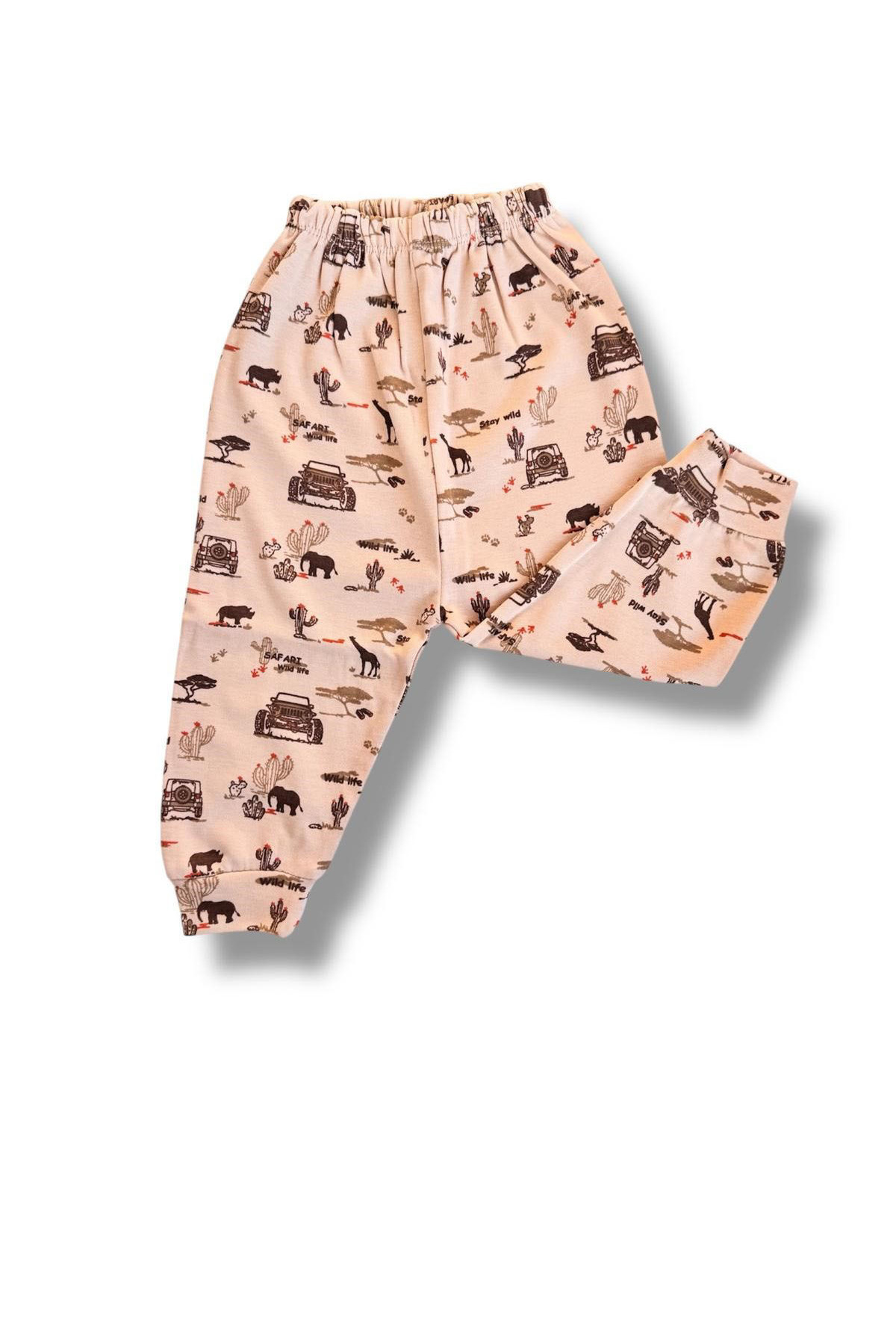 Kindo Baby 0/3 Ay 3/6 Ay 6/9 Ay 9/12 Ay - 1 Yaş,2yaş,3yaş,4yaş Penye Pantolon Çocuk Pijama, Bebek Pantolon fotoğrafı 5 (önizleme)