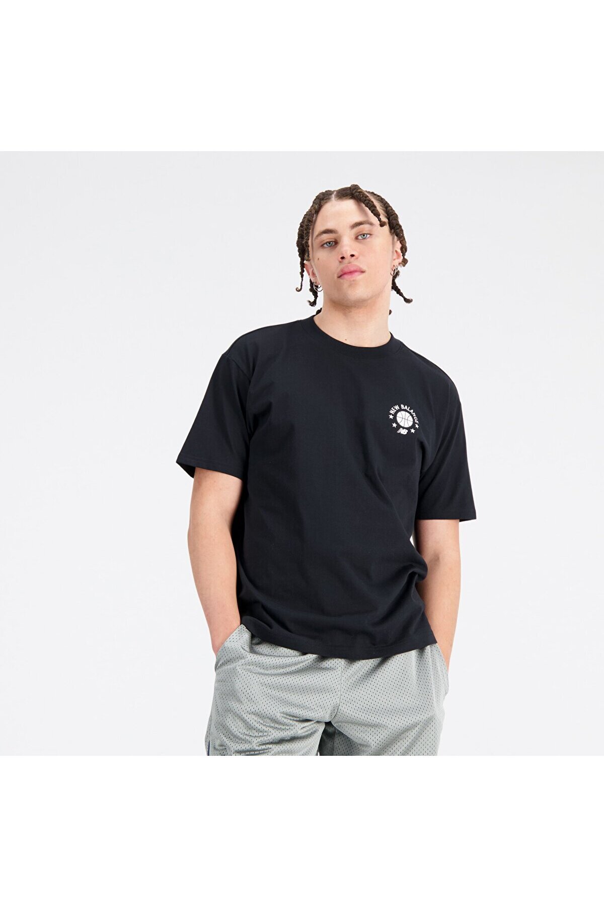 نیو بالانس تی شرت مردانه مشکی MNT1411