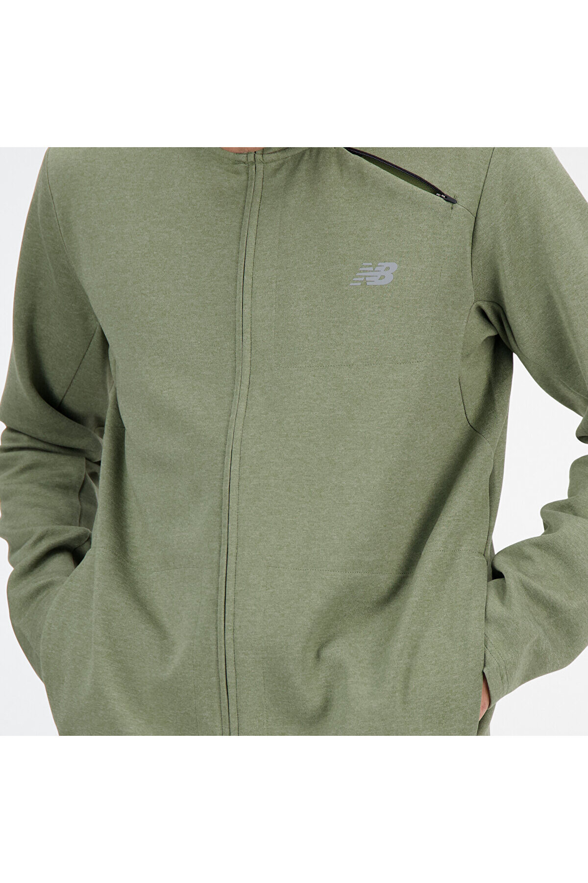 بارانی و بادگیر مردانه راسته آستین استاندارد | نیو بالانس New Balance MJ41178-DEK - تصویر 2