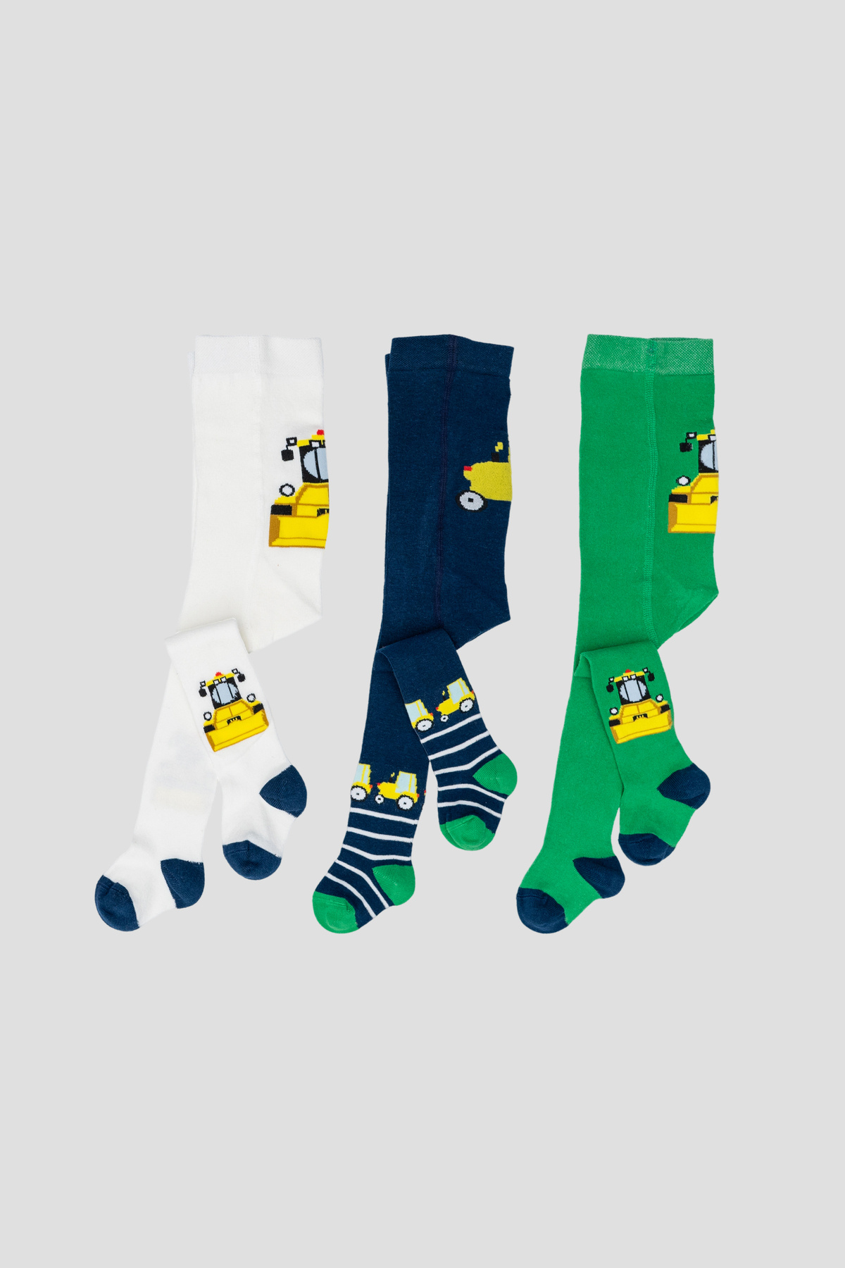 Defne Baby 3 Adet Araba Konseptli Pamuklu Erkek Bebek Ve Çocuk Külotlu Çorabı fotoğrafı 4 (önizleme)