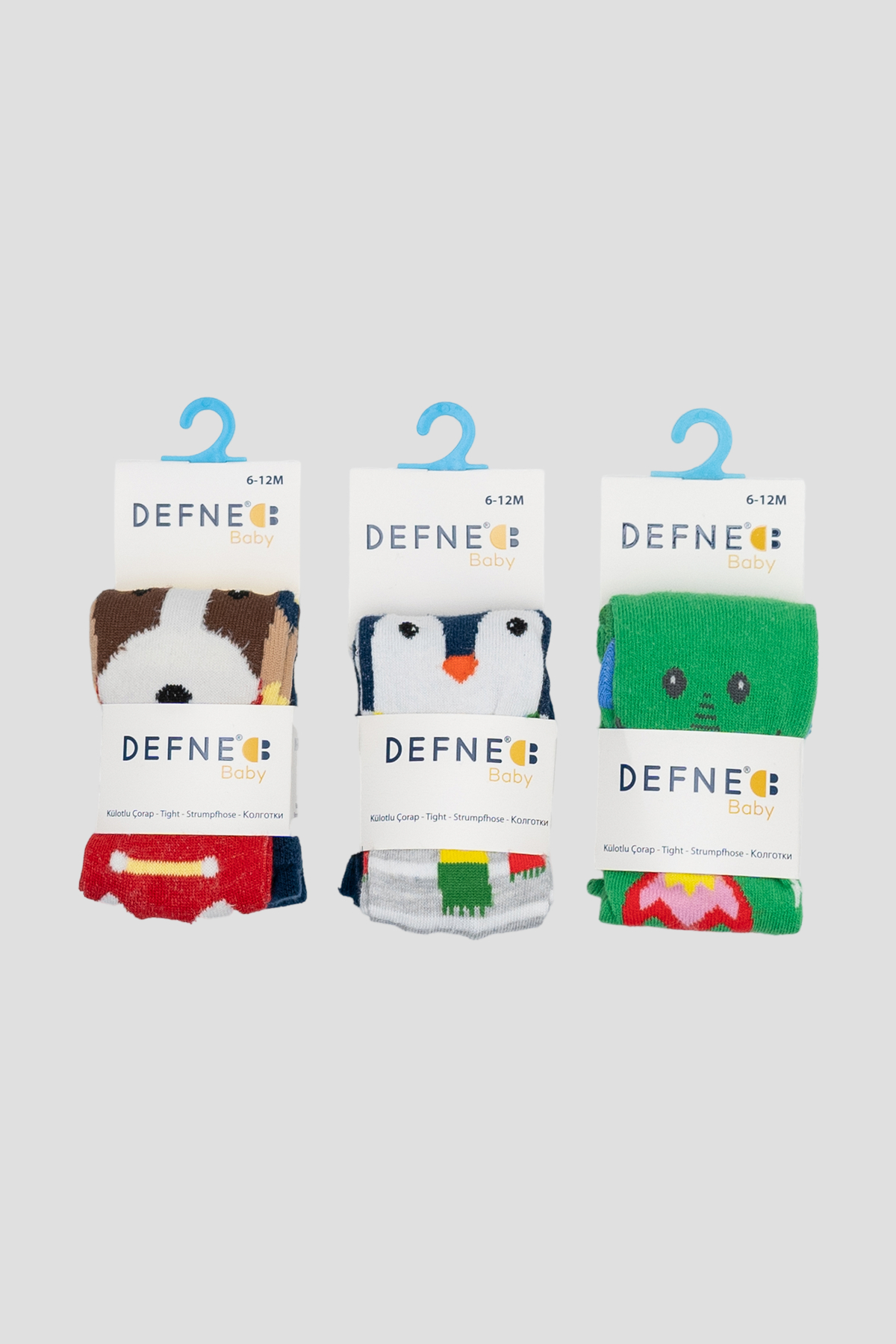 Defne Baby 3’lü Hayvan Desenli Pamuklu Erkek Bebek ve Çocuk Külotlu Çorap fotoğrafı 4 (önizleme)
