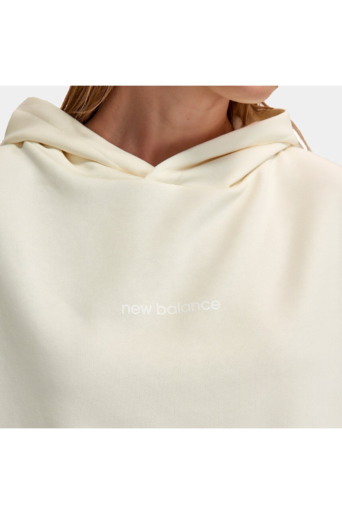 New Balance WNH1420 Bej Kadın Sweatshirt görsel 7