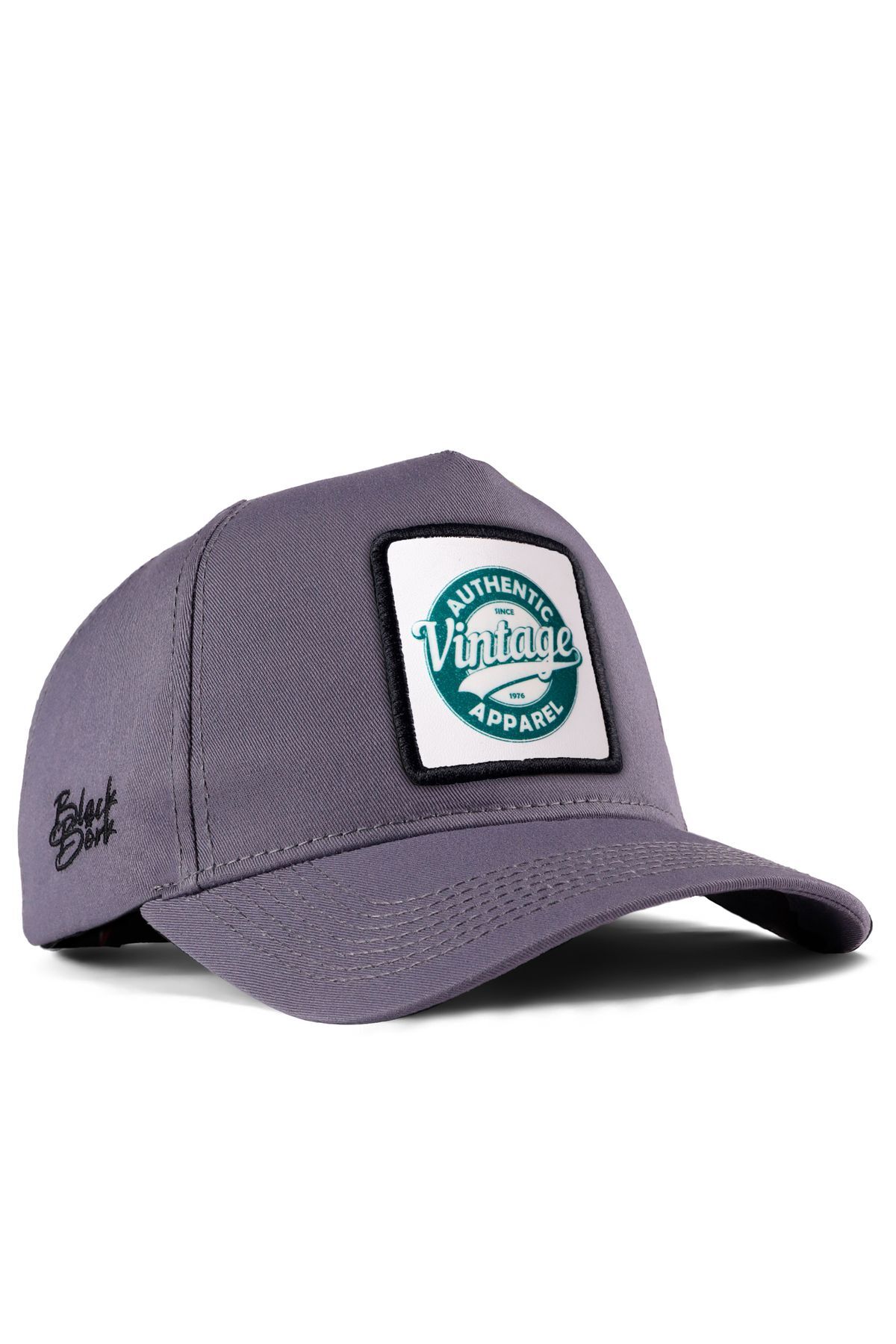 BlackBörk See You Later Never Logo Gray Baseball Cap- Trendyol