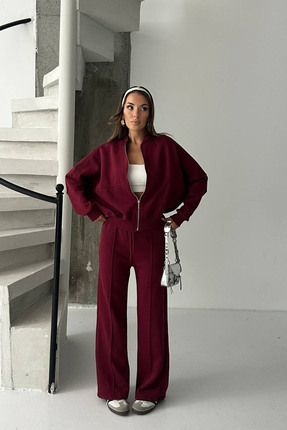 Neşeli Butik kadın 3 iplik şardonlu oversize eşofman takımı NBG105