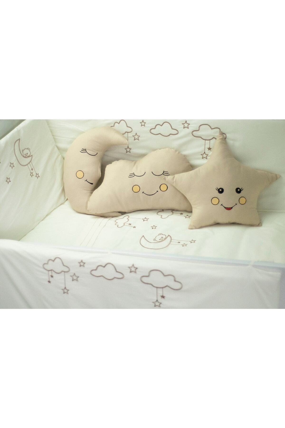 Kista Baby Park Yatak Bebek Uyku Seti Nevresim Takımı 70x110 Cloudy Krem fotoğrafı 6 (önizleme)