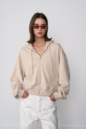 Beyyoglu Fermuarlı Hoodie