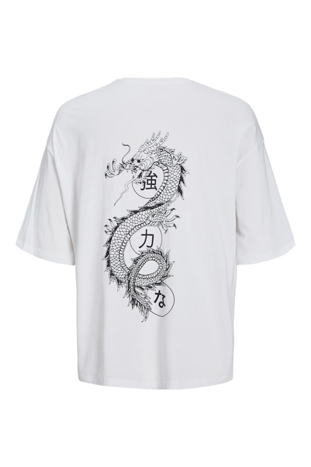 جک اند جونز تی شرت مردانه سفید Jjdragon Tee Ss یقه گرد 12273504-سفید