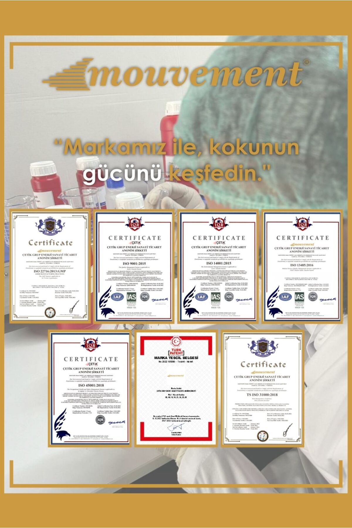 MOUVEMENT Yasemin Kokulu 500 Adet Kolonyalı Islak Mendil: Çiçeksi ve Ferah Dokunuş fotoğrafı 4 (önizleme)