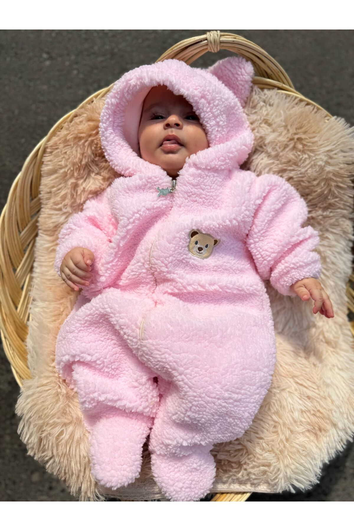 Bebesev Welsoft Peluş Unisex Fermuarlı Astarlı Kışlık Bebek Uyku Tulumu Bebek Tulumu Çocuk Tulumu fotoğrafı 6 (önizleme)