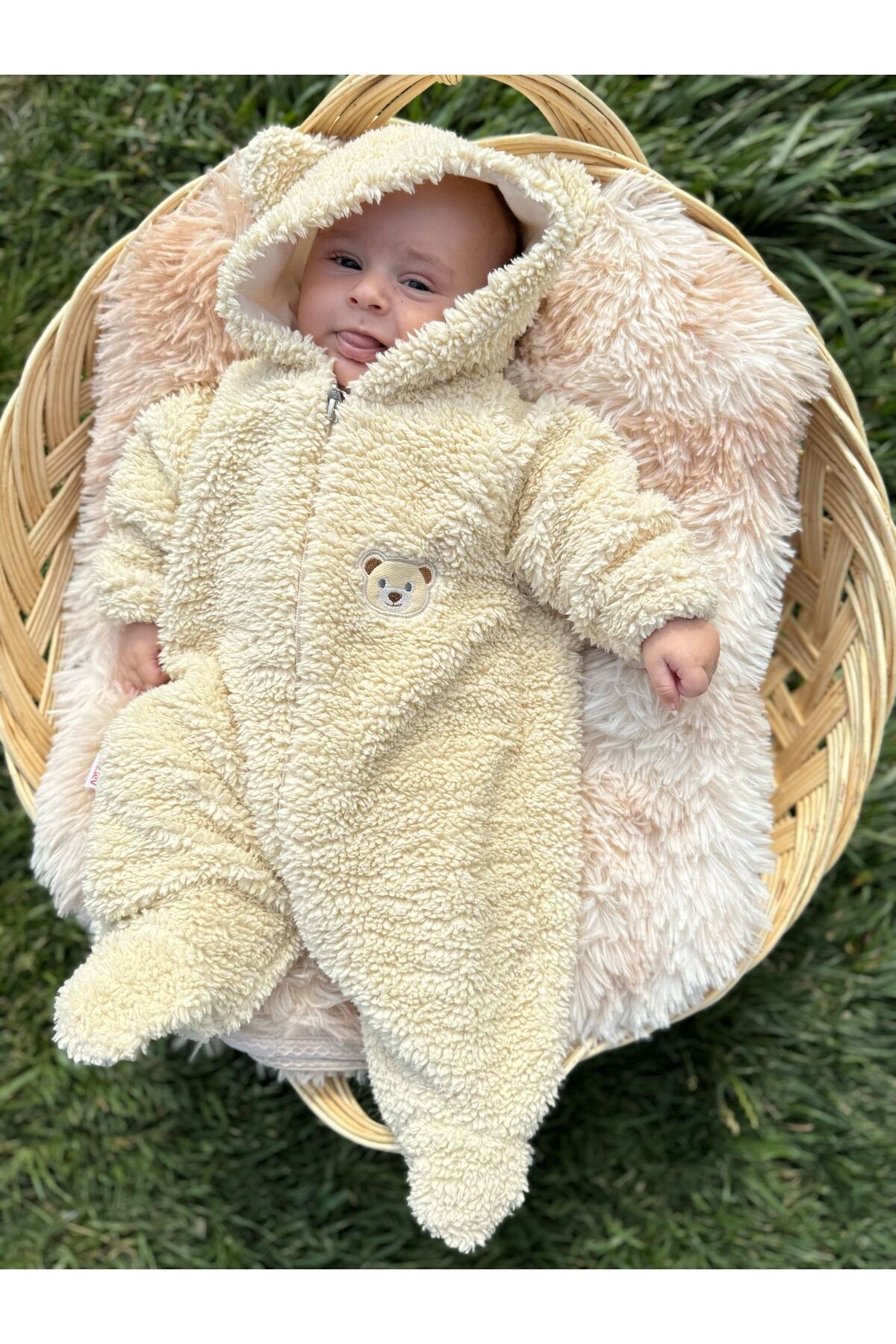 Bebesev Welsoft Peluş Unisex Fermuarlı Astarlı Kışlık Bebek Uyku Tulumu Bebek Tulumu Çocuk Tulumu fotoğrafı 5 (önizleme)