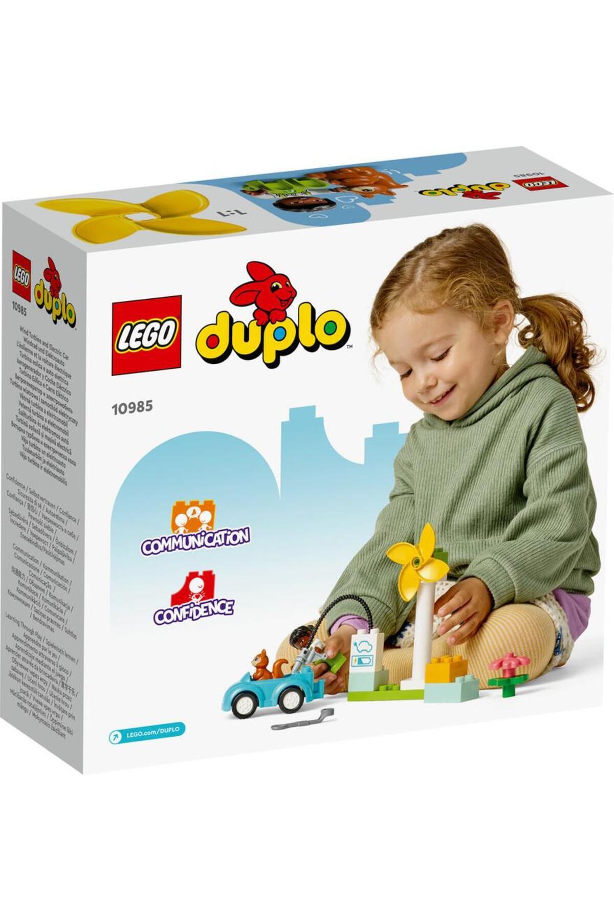 LEGO ® DUPLO® Kasabası Rüzgar Türbini ve Elektrikli Araba 10985 -2+ Sürdürülebilir Yaşam Set (16P) fotoğrafı 2 (önizleme)