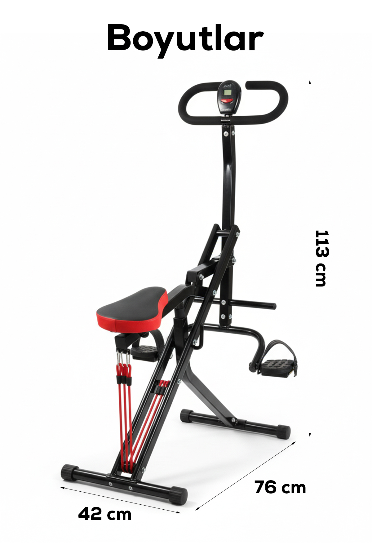 DEMPOWER Portatif Dijital Sayaçlı Stepper & Rowing (Kürek) Fitness