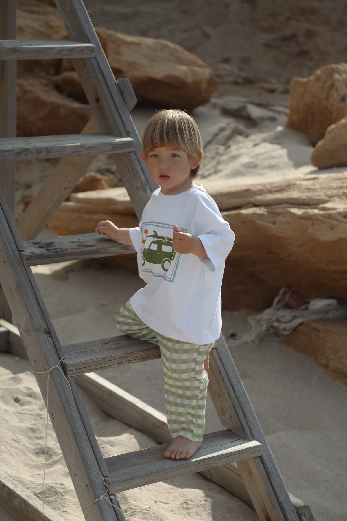 DoDo'S Baby Yeşil Beyaz Ekose Desenli Müslin Kız,Erkek Bebek,Çocuk Pantolonu – Yumuşak Kumaş, Rahat Kalıp” fotoğrafı 5 (önizleme)