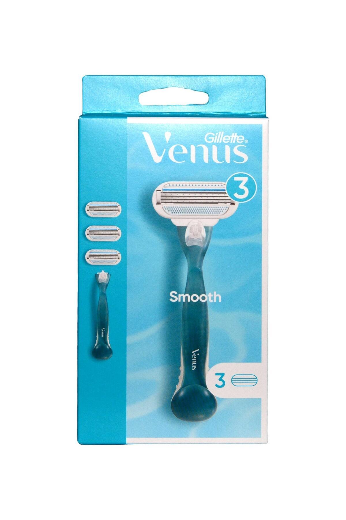 ژیلت ونوس تیغ صاف ژیلت ونوس + 3 تیغ یدکی