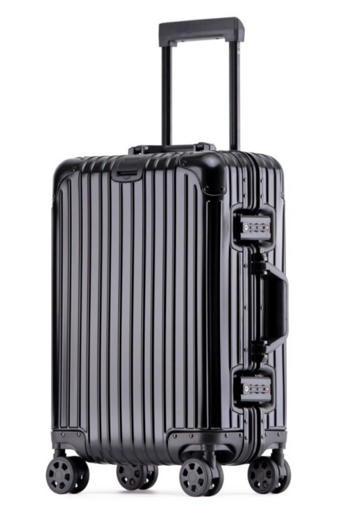 Monat Luggages Alüminyum Kırılmaz Premium Döner Tekerli Tsa Kilit Kabin Boy Valiz Bavul