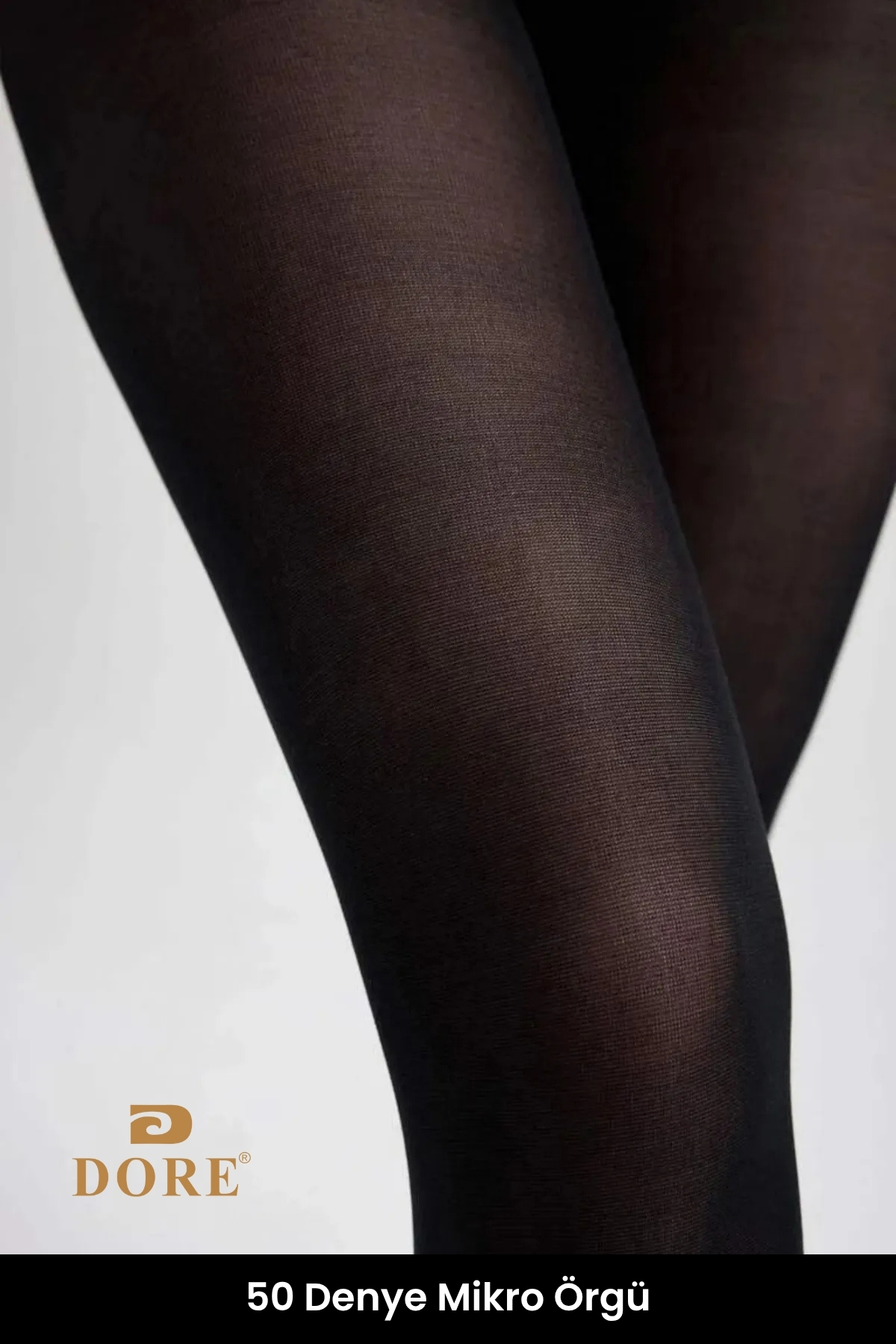 DORE  Orijinal Büyük Beden Ultra Esnek Konfor Modeli 50 Denye Nefes Alan Mikro Örgü Kadın Külotlu Çorap - Görsel 5