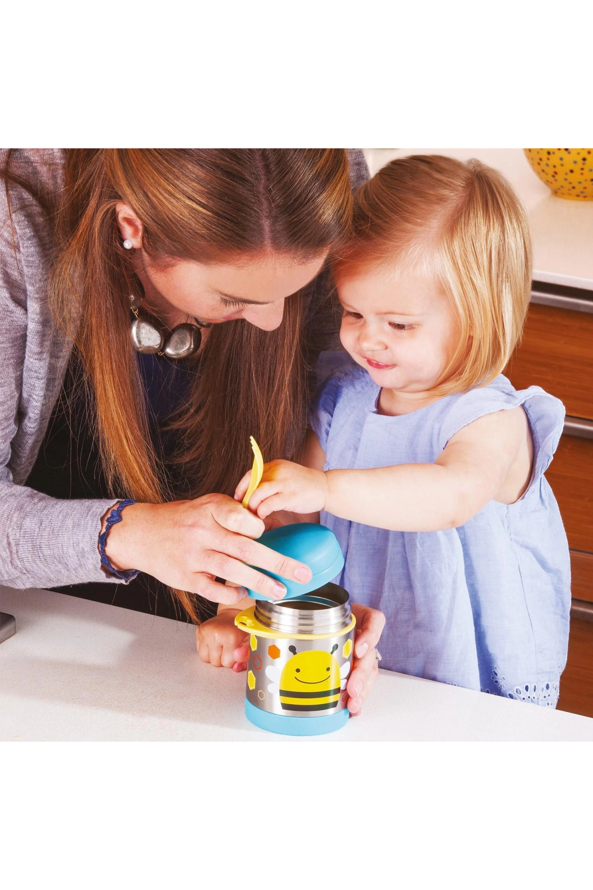 Skip Hop Zoo Paslanmaz Çelik Termos 325 Ml Arı fotoğrafı 3 (önizleme)