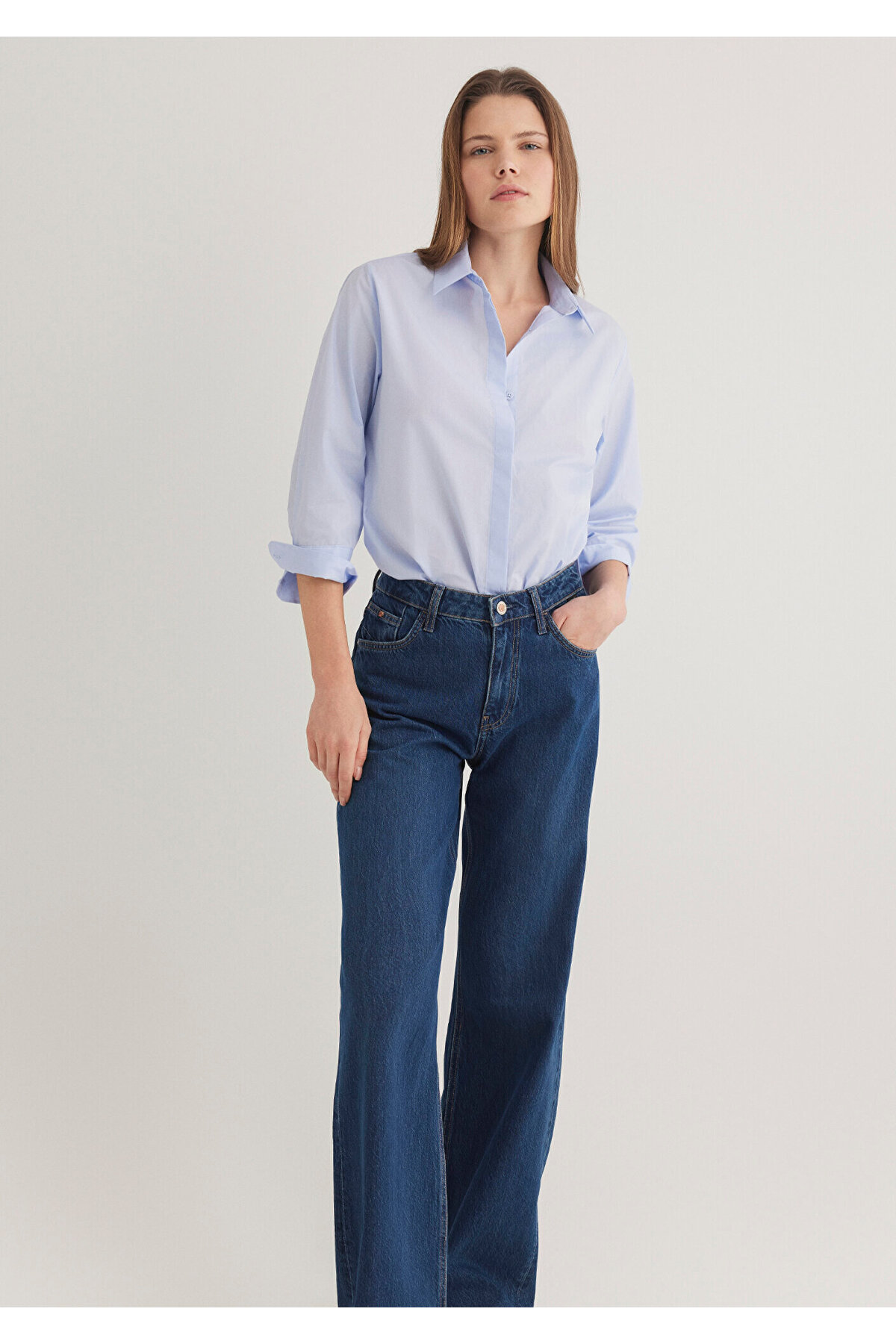 Gömlek Regular Fit / Normal Kesim 1211020-86987 — آبی — تصویر 2 از 8