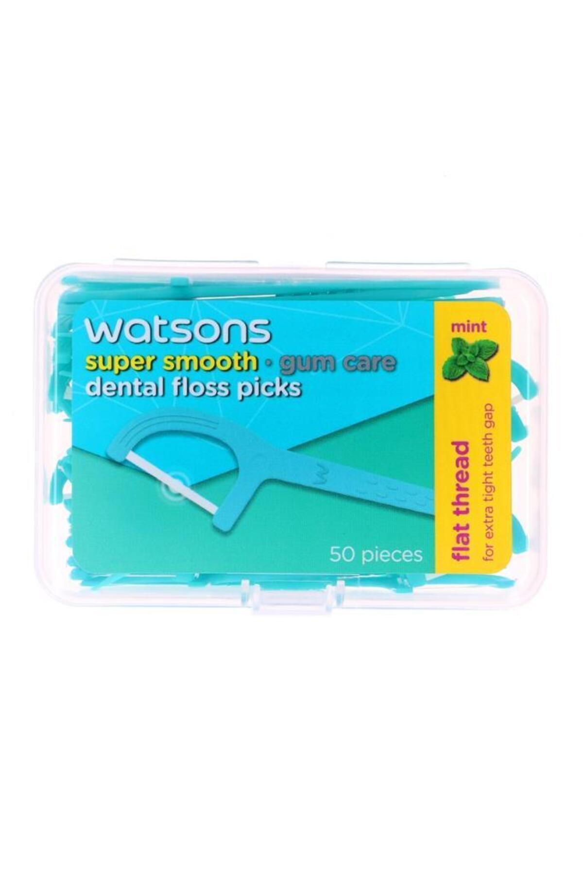 Watsons SUPER SMOOTH NANE DÜZ DİŞ İPİ KÜRDAN 50Lİ