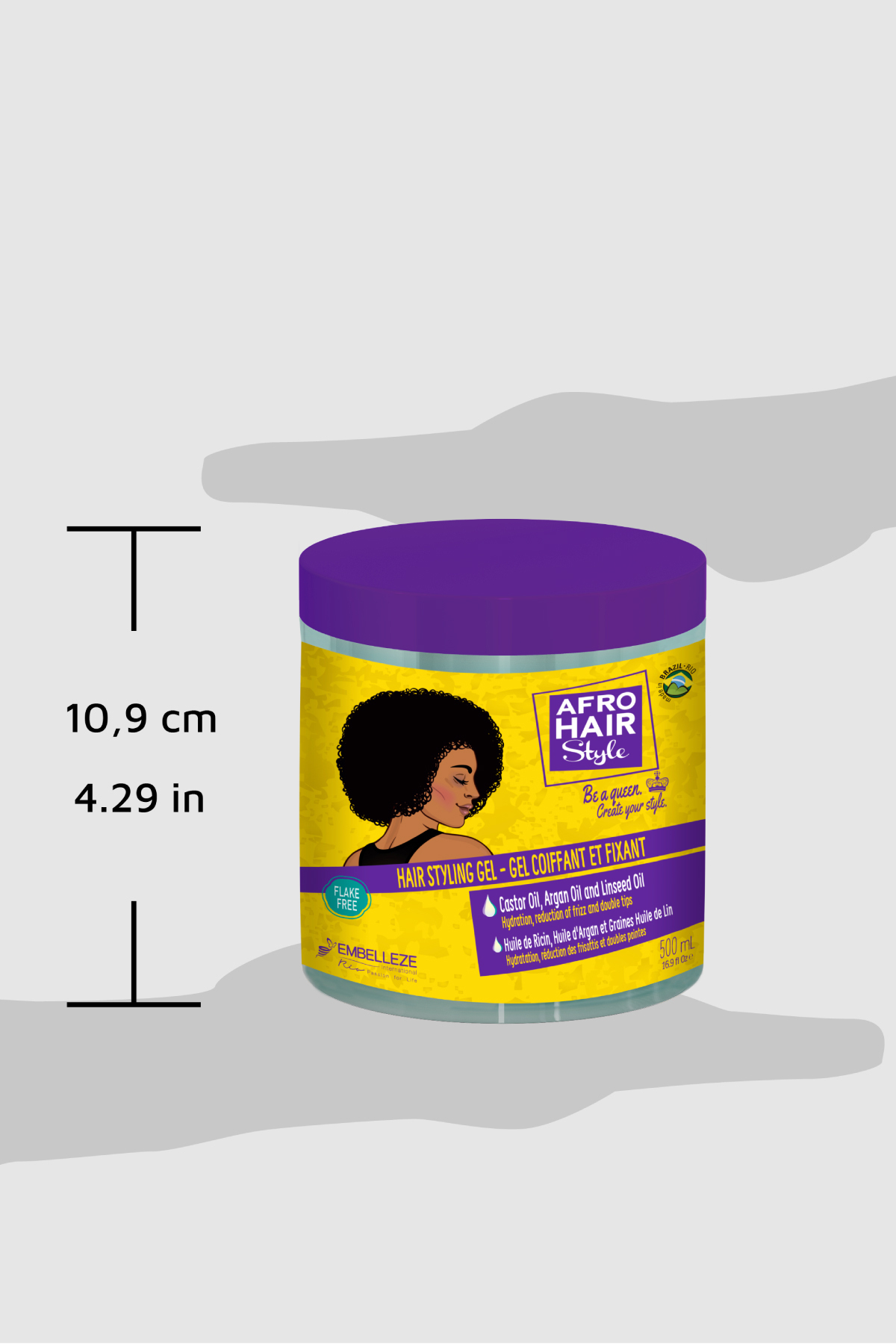 Afro Hair - Afro Kıvırcık Saçlar İçin Bukle Belirginleştirici ve Sabitleyici Jel 500ml — 876120003920 — تصویر 2 از 6