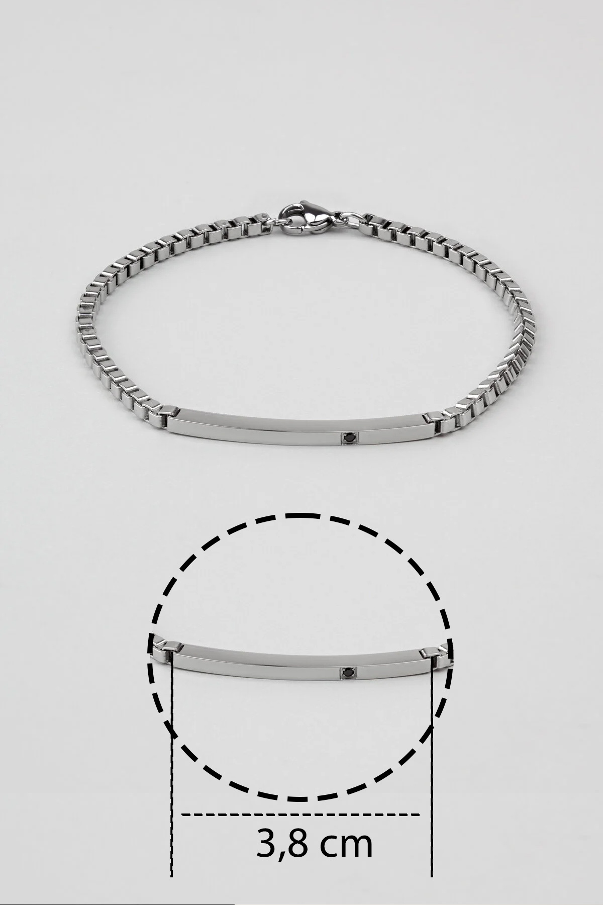 Stylesteel Modern Dizayn Çelik Erkek Bİleklik görsel 3